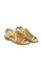 Yellow Leather Women's Sandals - 3