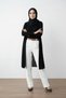 Marian Women's White High Waist Oversize Wide Leg 106 cm Length Lycra Fabric Trousers2026 - 2