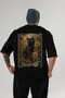 For the Love of Cats 89 Cats Printed Black Oversize T-Shirt 100% Cotton Unisex Cat Lover Premium Design - 2