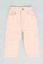 Solid Pants with Button Closure