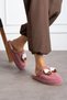 Comfortable Winter Women's House Slippers Suitable for Guest Use Cherry Color Slippers - 2
