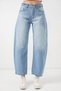 Women's High Waist Denim Light Blue Trousers - 2