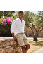 Men's Khaki Cargo Shorts with Elastic Waist - 2