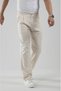 Trend Bi̇z Lycra Linen Baggy Fit Striped Trousers - 4