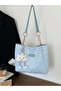 Large Capacity Shoulder Bag Star and Drawstring Decorated Polyester Fashionable for Daily Use for Women 1Pc - 5