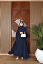 Belted Balloon Sleeve Shirt Collar Dress - 2