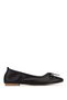 Women's Faux Leather Brown Ballerina Shoes