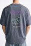 Art Dept. Oversize Fit Men's T-Shirt - Dark Smoked - C101