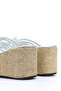 Rs 18135 Straw Platform Heeled Slippers - 4