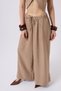 Low Waist Oversize Linen Trousers - 4
