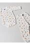 2-Piece Carrot Patterned Cotton Unisex Baby Long Sleeve Body Pants Set - 3