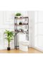 Bathroom Space Saver - 3-Tier Over-the-Toilet Shelf - Metal Frame and Rustic Wood - Multifunctional Organizer with Toilet Roll Holder - Easy Assembly, Ideal for Plants and - 3