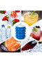 Ice Cube Maker Genie - Double Chamber Ice Cube Maker with Airtight Lid Space-Saving Ice Storage Container for Drinks, Ice Cream & Outdoor Use - 2