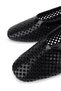 Women's Genuine Leather Black Wrinkled Patent Leather Heeled Shoes - 5