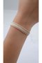 Gold Stripe Detail Miyuki Knitted Bracelet - 2