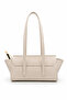 Bella Buckle Detailed Women's Shoulder Bag Cream - 2
