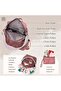 Backpack Purse for Women, Waterproof PU Leather Backpack, Lightweight Fashion Multipurpose Convertible Travel, Pink - 3