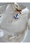 100% Cotton Poplin Fabric Anchor Embroidered Marine Concept Party Baby Shirt - 4