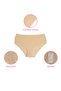 Women's Seamless Panties Laser Cut High Waist Non-Marking Plus Size Ghost Panties # Izbırakmaz 6-Pack - 3