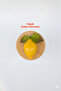Vacuum Sealed Medium Size Glass Jar with Bamboo Lid (800 ml) Lemon Detail - 5