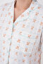 Shirt Collar Short Sleeve Teddy Bear Bow Patterned Milan Shorts Summer Women's Pajama Set - 6
