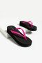 Pamela Women's Pink Iconic 4.5 cm Platform Sole Flip-Flops Comfortable Summer Slippers - 3