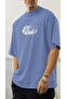 Men's Oversize Casual T-Shirt Earth Blue - 6