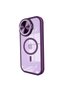 iPhone 15 Pro Max Compatible Case Telescope Lens Magsafe Silicone Cover - Deep Purple