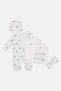 Toddlers Boy 5 Pcs Allover Print Bodysuit And Bib Set, Multicolor - 4
