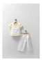 Girl's Lace Detailed Gabardine Vest and Pants Set (Ages 2-3-4-5) - 5