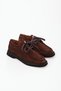 Genuine Leather Women's Loafer Shoes |   Lace-Up Classic Daily Stylish Extra Light - 4