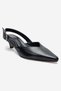 Dioris Black Skin Genuine Leather Women's Low Heel Shoes - 3