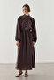 Modal Shirt Dress Brown