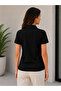 Women's Polo Collar Striped Short Sleeve Body Lycra - 2