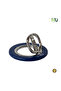 Magnetic Phone Holder Ring – Ultra Thin Zinc Alloy Phone Grip with 360° Rotation & 180° Foldable Stand, Strong Snap Hold for Smartphones-Darkblue - 3