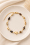 Metal Accessories and Pearl Detailed Seashell Model Anklet - 2