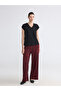 Nevavm Women's Geometric Patterned Trousers with Elastic Waist