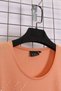 Women's Plus Size Lycra Crew Neck Stone Print Short Sleeve Mom T-Shirt Combed Cotton Blouse - 8