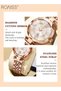 Women's Quartz Watch with Steel Strap Round Dial Zirconium Diamond Decoration Rhombus Cut Design Waterproof Luxurious Analog Wristwatch Gift for Ladies - 5