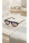 Sole Women's Men's Unisex Cat Eye Sunglasses, Uv Protection, Retro Vintage Design, Stylish Premium Glasses with Gold Detail - 3