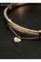 Women's Alloy Strap Quartz Watch with Bracelets 3 Pieces Round Dial Rhinestone Decoration Elegant Analog Wristwatch Gift for Women - 6