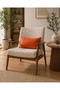Double-Sided Duck Linen, Orange Waist Cushion Cover, 2 Pieces - 3