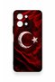 Vivo Y28 Compatible Wolf Turkish Flag Patterned Silicone Case - 2