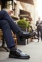 2872 Men's Black Classic Loafer Shoes - Stylish Casual Special Occasion Men's Lace-Up Classic Leather Shoes - 6