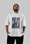 For the Love of Cats 77 Front Cat Printed White Oversize T-Shirt 100% Cotton Unisex Cat Lover Premium Design - 6