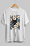 For the Love of Cats 4 Front Cat Printed White Oversize T-Shirt 100% Cotton Unisex Cat Lover Premium Design