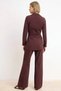 Women's Plus Size Shirt and Pants Set Fitted Cut Long Sleeve 100% Cotton Drawstring Detail Casual Comfortable - 5