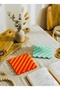 Set of 2 Aesthetic Wavy Coasters |   Modern Pinterest Coasters |   Coffee Corner Decor - 2