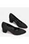 Large Size Women's Stiletto 41-42-43-44-Black Suede - 2