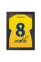 Alayra Ravindra Jadeja Poster Frame Chennai Jersey Print with Signature Photo Framed Paintings